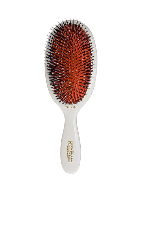 Popular Bristle & Nylon Hairbrush in White